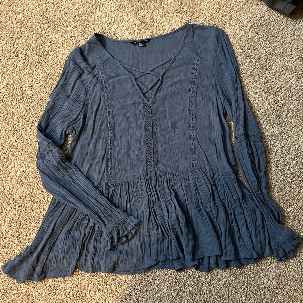Navy blouse